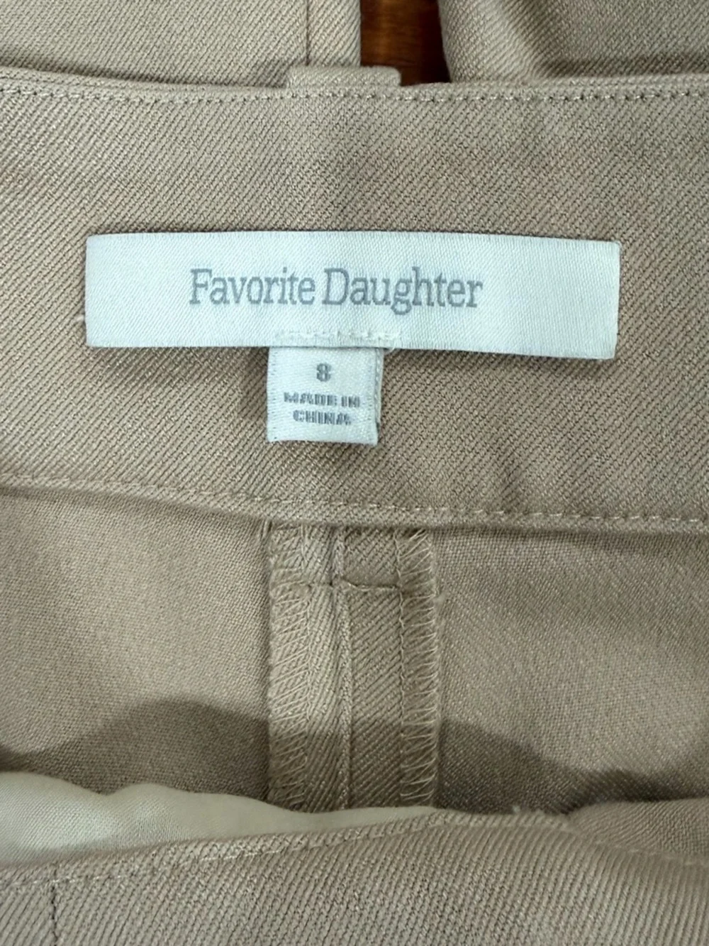 Favorite Daughter Beige Pleated Wide Leg The Favorite Pants Sz. 8 - Picture 5 of 5